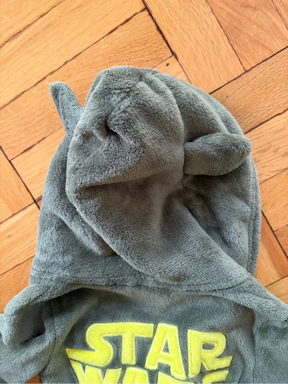GAP x Disney Star Wars Yoda Green Plush Kids Robe Sz 3T Toddler Boy / Girl